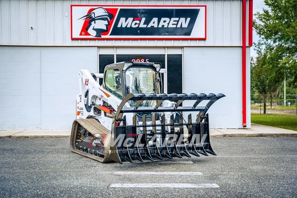 Track Loader Rock Rake Grapple Bucket Attachment for CAT 78" Wide
