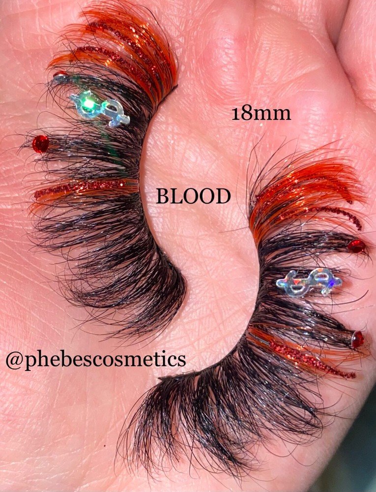 Glitter Mink Lashes, handmade 