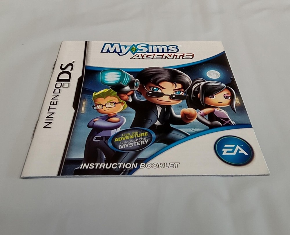 My Sims Agents Instruction Manual Booklet ONLY!! (DS)