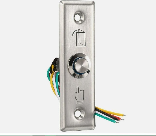 Button Stainless Steel Touch.  NC,  NO whit light  For Access Control