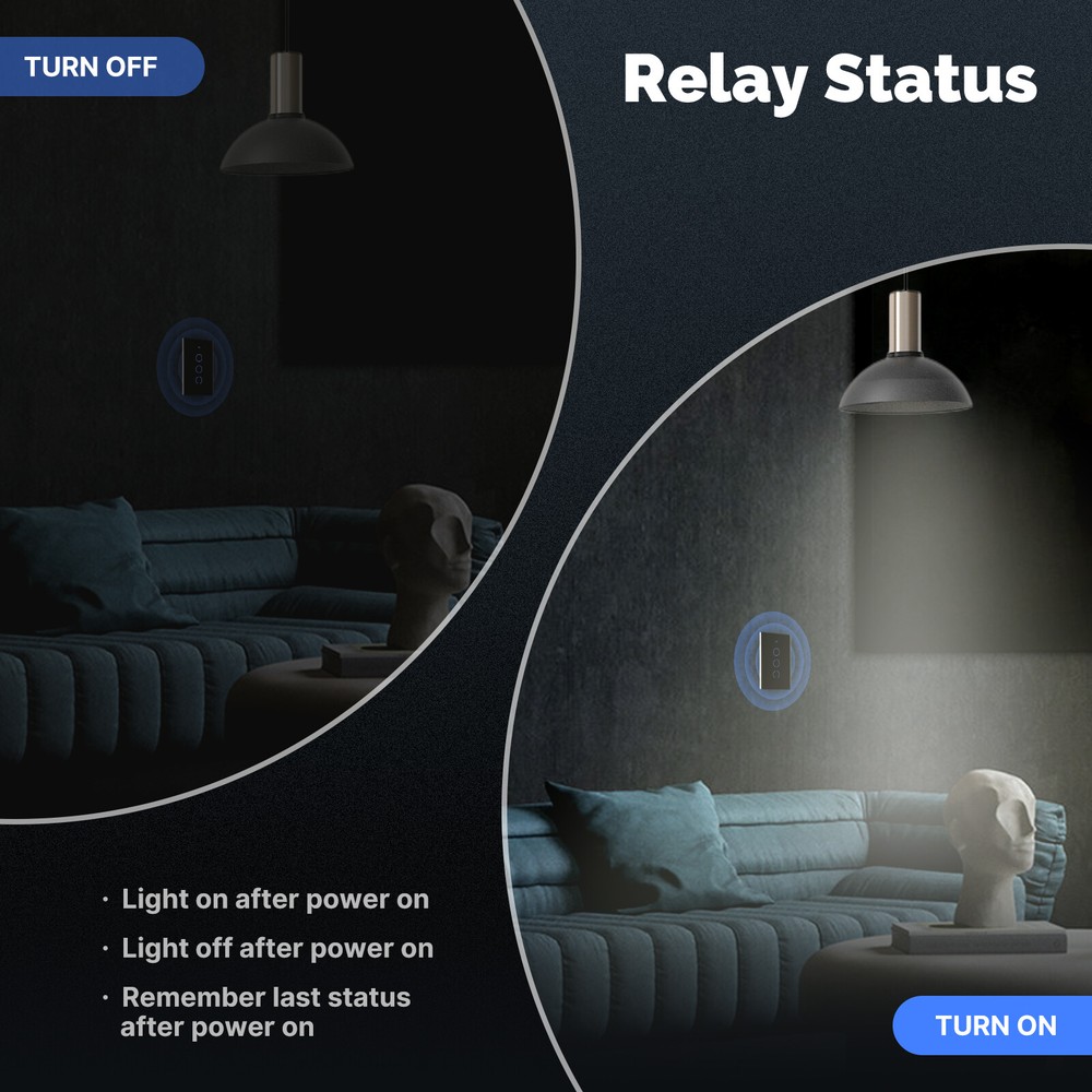 MOES Zigbee Mesh Smart Light Switch Work as Relay Require Neutral Wire Alexa APP