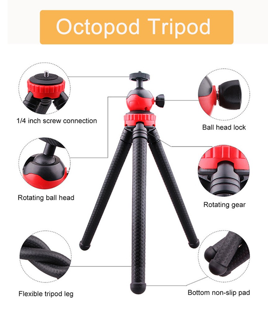 Smartphone Video Vlogging Kit with Tripod+LED Light+Microphone+Remote Control