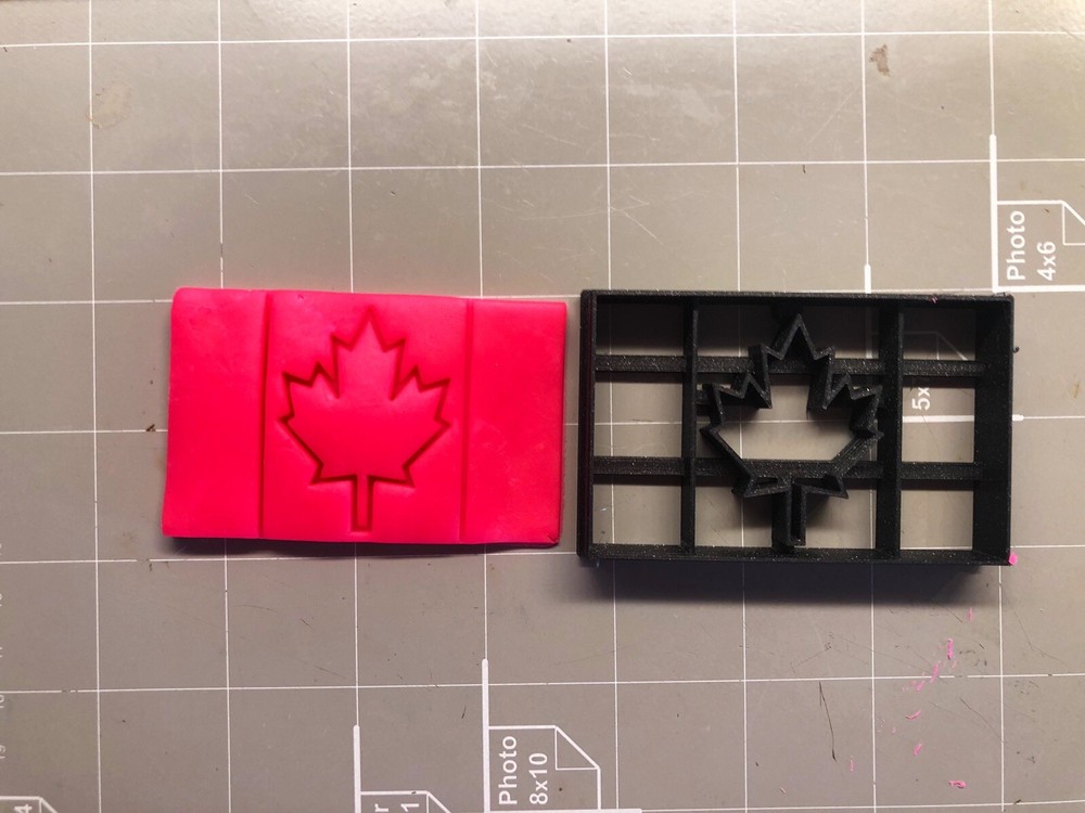Canadian Flag Cookie Cutter
