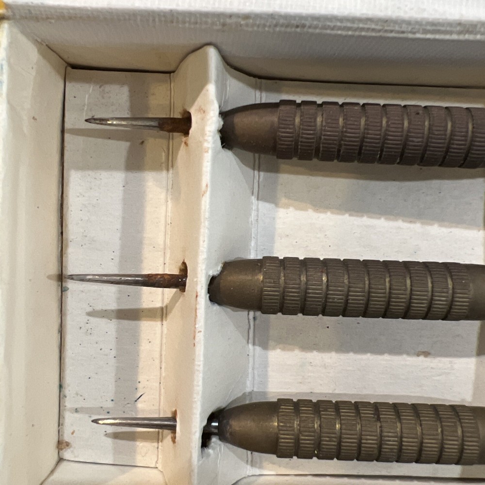 Unicorn Vintage Brass Darts plastic