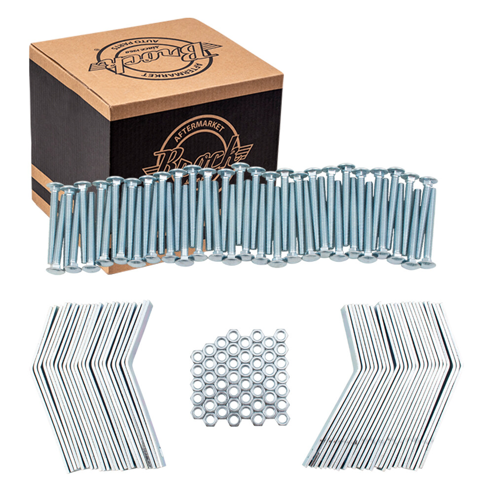 Brock Torque Converter Retainer Brackets Galvanized Steel With Hardware 50/Box
