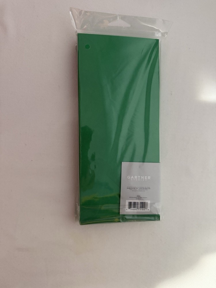 Gartner Studios Green 50 Count Envelopes #10 New