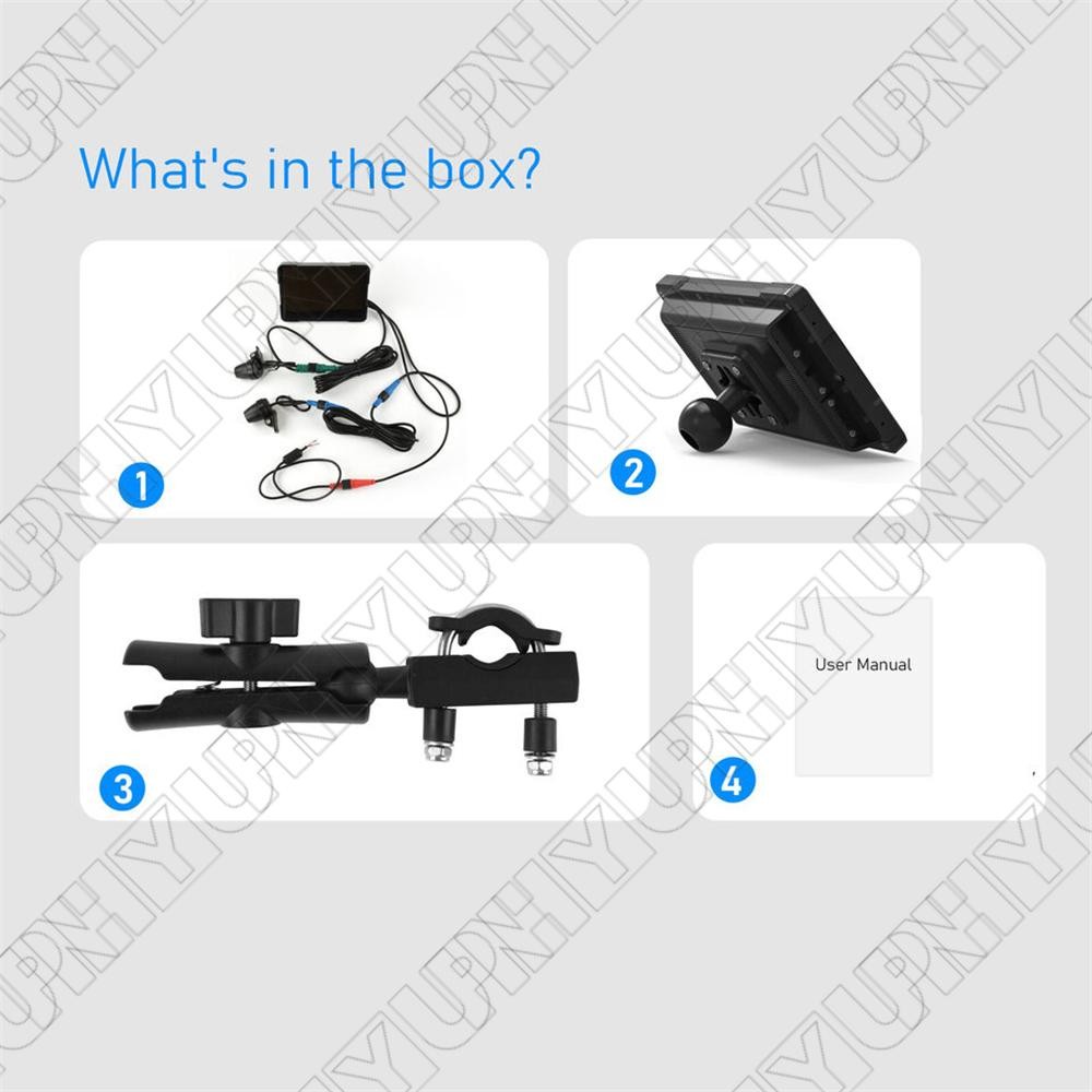 5" Waterproof HD Motorcycle Smart Screen Support Wireless Carplay & Android Auto