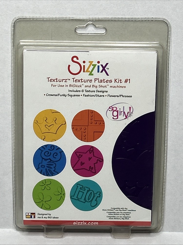 Sizzix Texturz Texture Plates Kit #1 for Embossing & Texturing