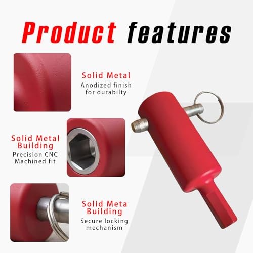 EZ-Crank Trailer Jack Drill Adapter - Heavy Duty Power Drill Crank Handle for