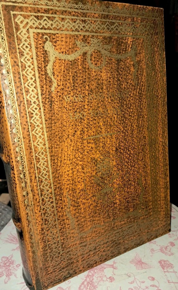 War And Peace Wooden Book To Hide Objects Keep Items Safe In Plain View