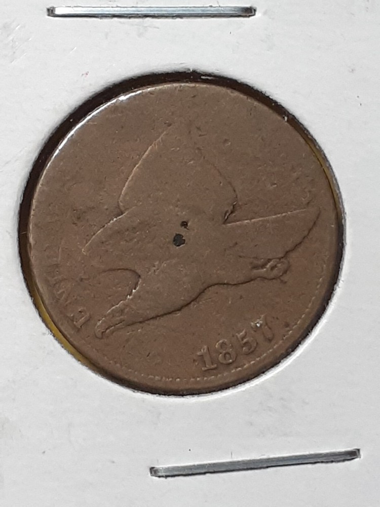 1857 FLYING EAGLE ONE CENT