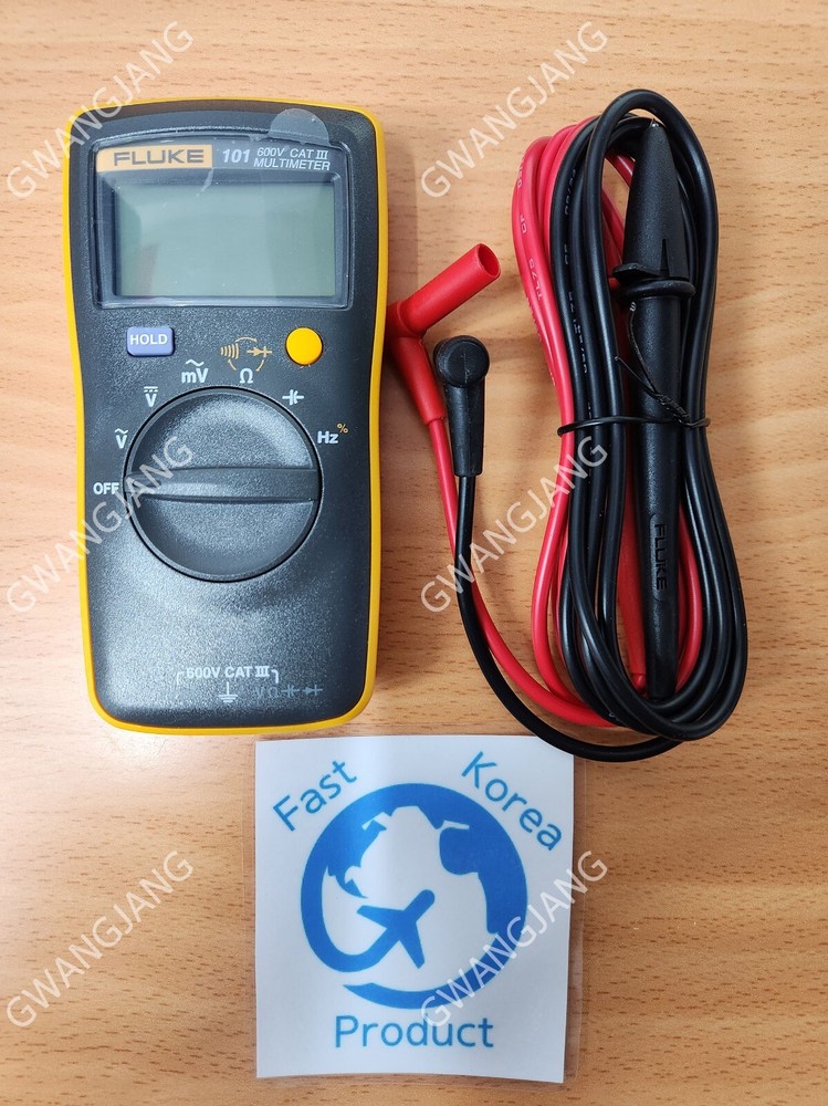 Fluke 101 Basic Digital Multimeter Pocket Portable Meter AC DC Volt Test Tool