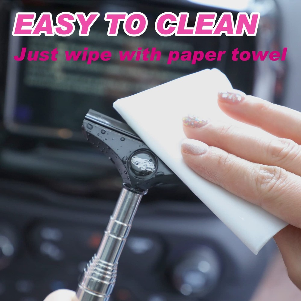 Car Side Mirror Squeegee Retractable Rearview Wiper Universal 2 Pack
