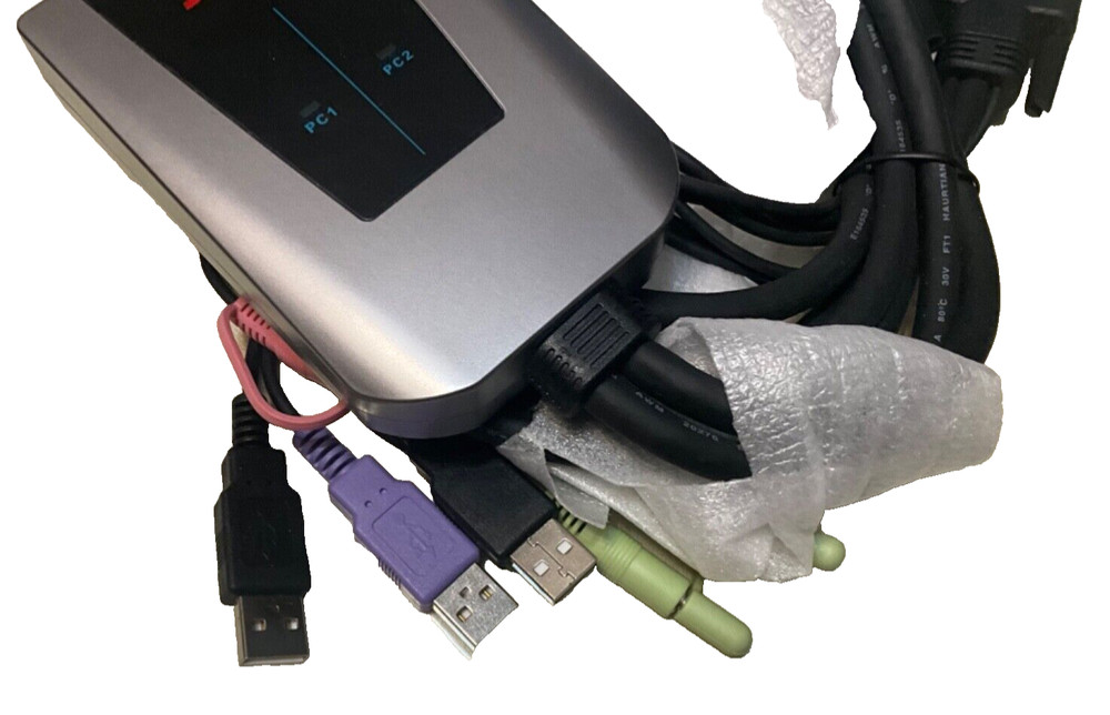 SYBA SY-KVM20051 2 Port USB Cable KVM Switch