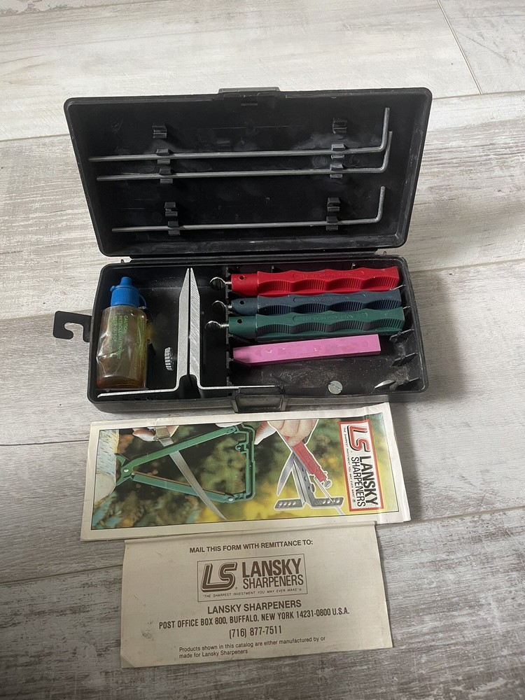 lansky sharpening system Made In USA Preowned See Pics