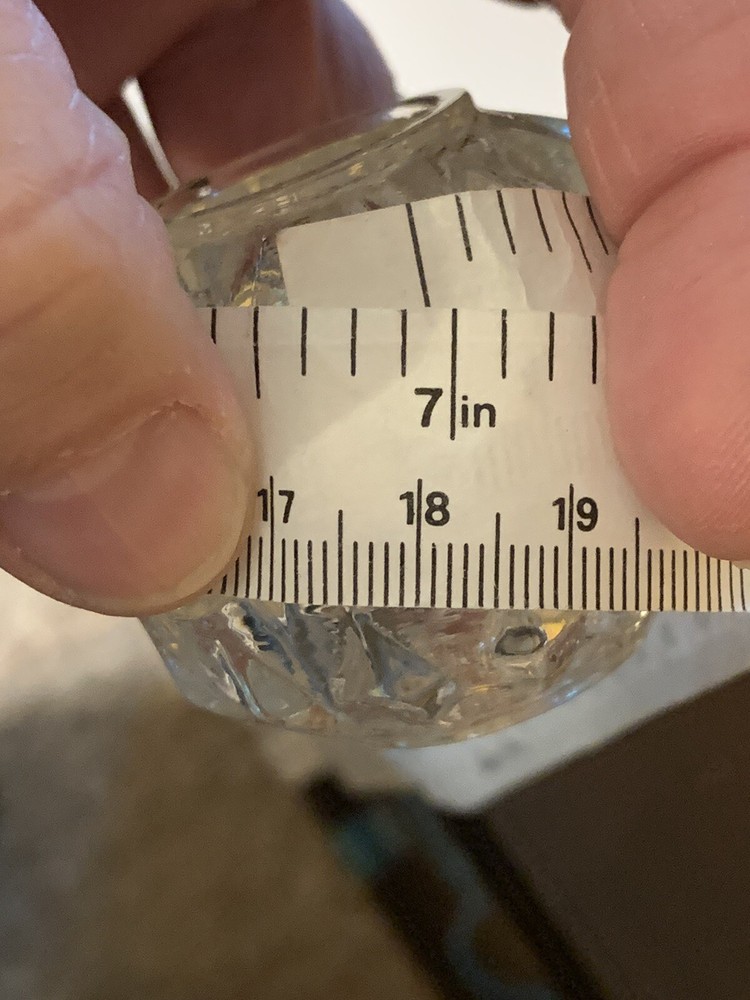 Faucet Handle Vintage Heavy Glass