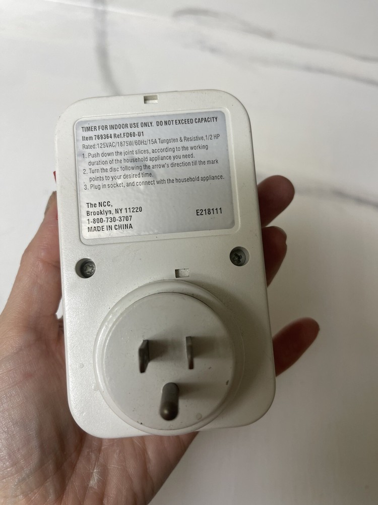 Timer Plug Programmable Stopwatch Adaptor Programmer Power 24H Indoor