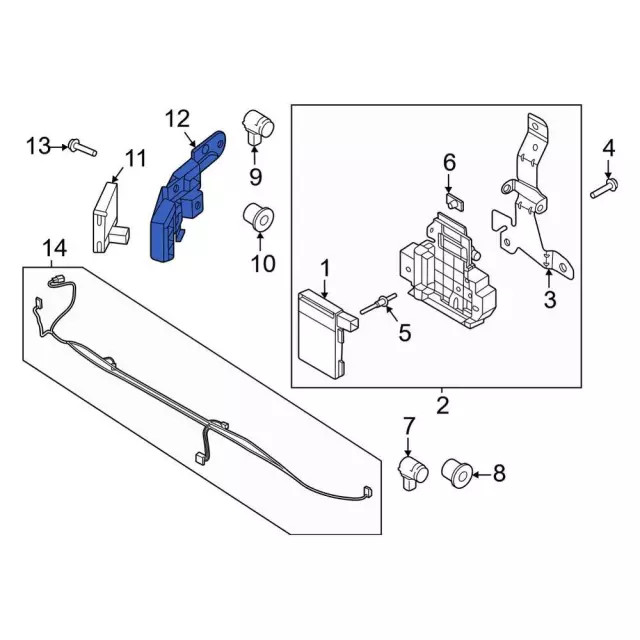Genuine Ford Radar Sensor Bracket ML3Z-14D189-E