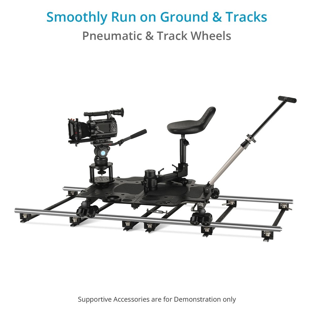 Proaim Foldable Floor/Track Video Camera Platform Dolly for Filmmakers