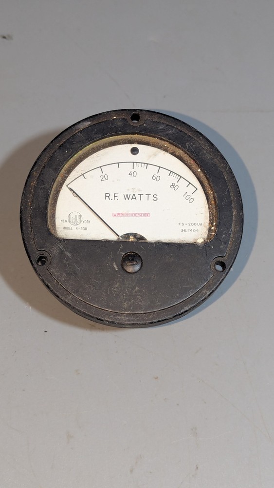DeJur Model R-330 RF WATTMETER. 0 -100