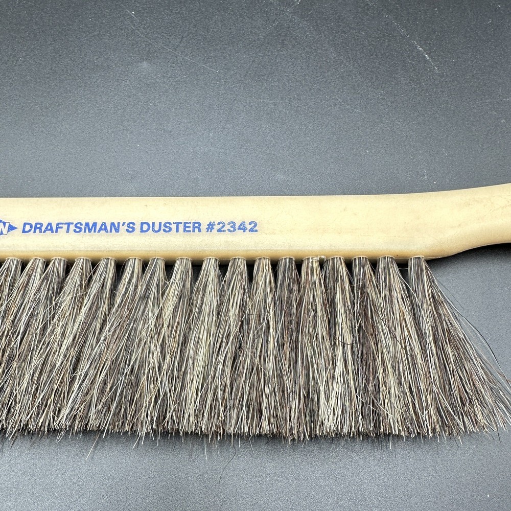 Vtg Alvin Draftsman's Duster #2342 Engineering Drafting Supply Dusting Brush 14"