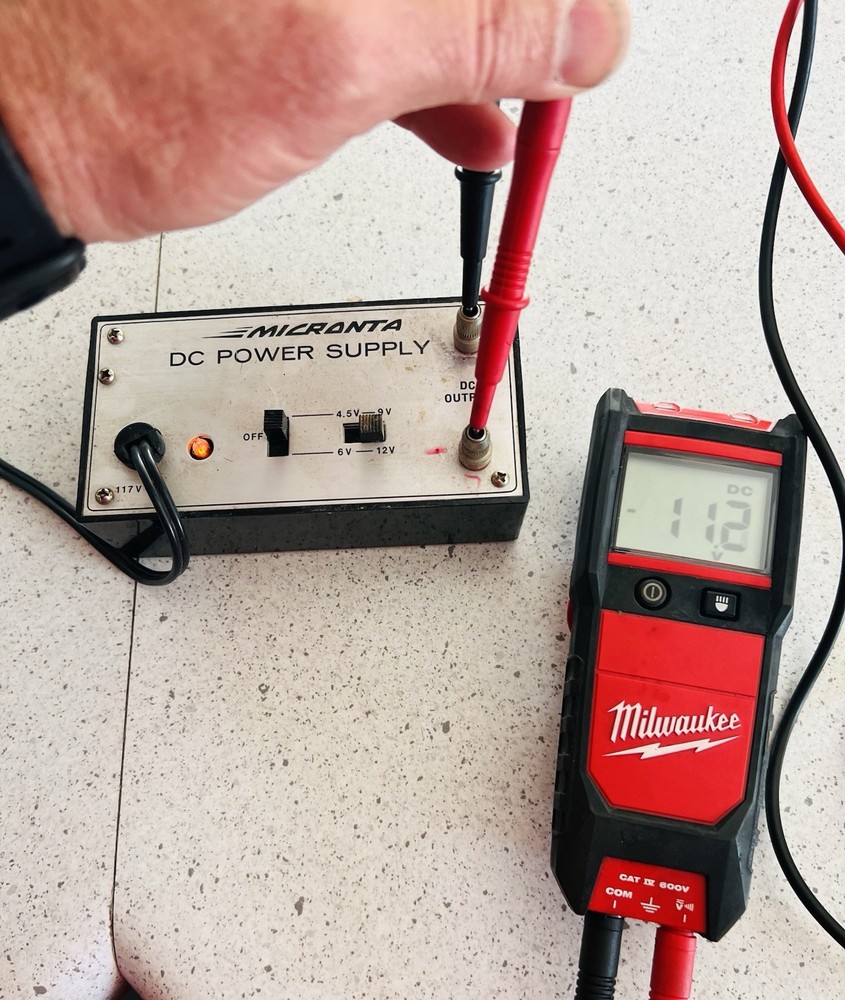 Vintage Micronta Variable DC Power Supply Tested Works