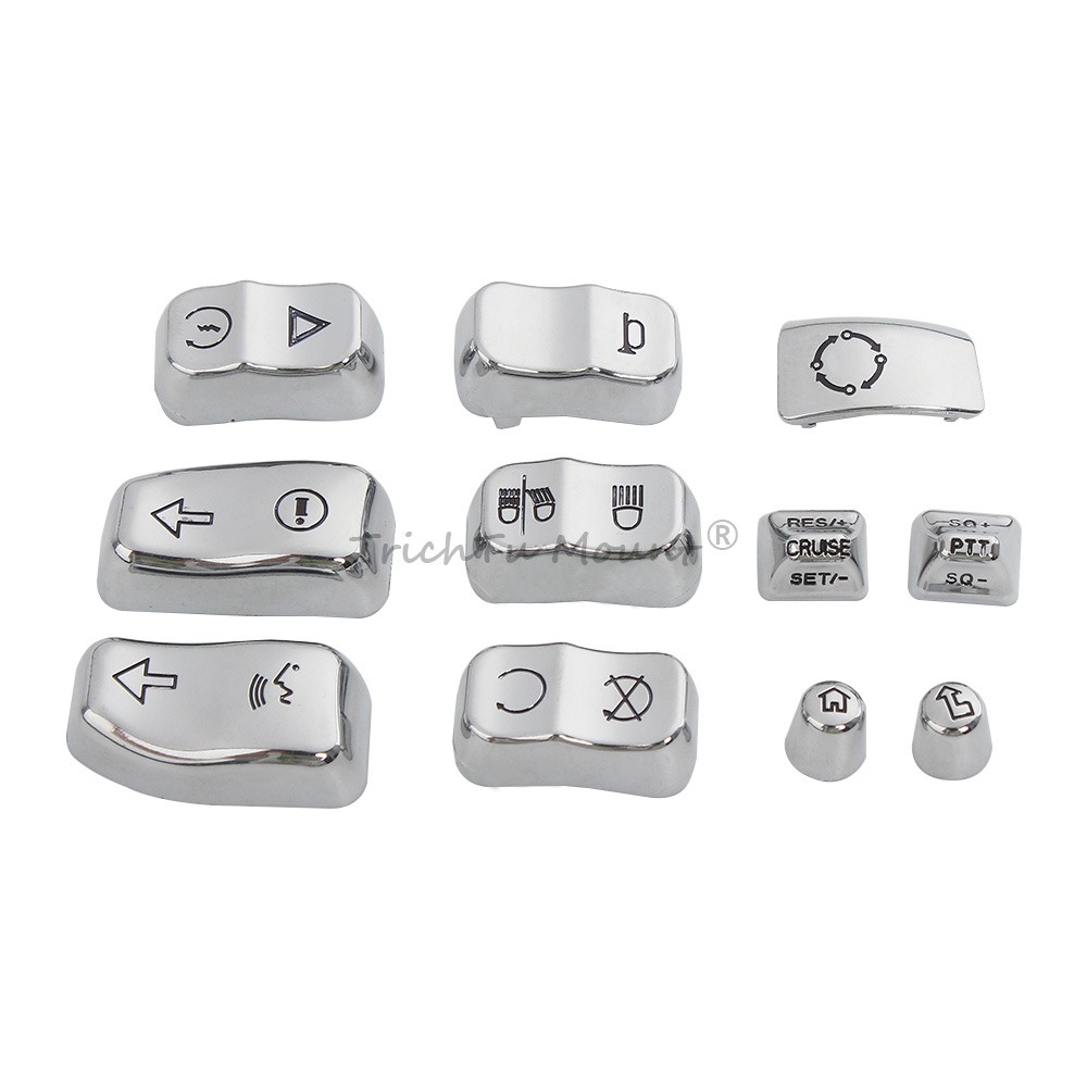 Chrome Hand Control Switch Housing Cover For Harley Touring Electra Tri Glide