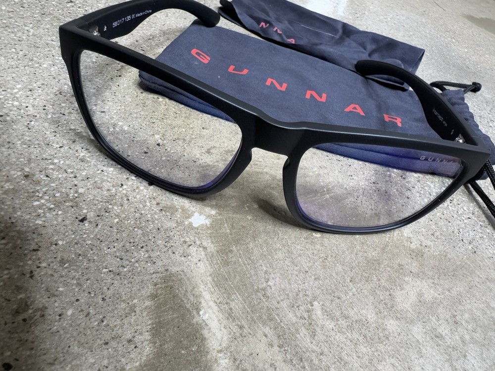 Gunnar Intercept Onyx Computer Screen Blue Light Reduction Glasses