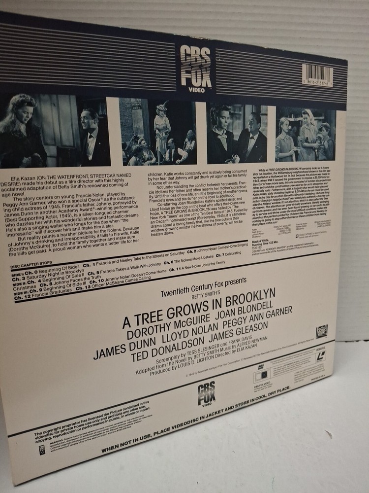 A TREE GROWS IN BROOKLYN (2-Laserdisc LD)