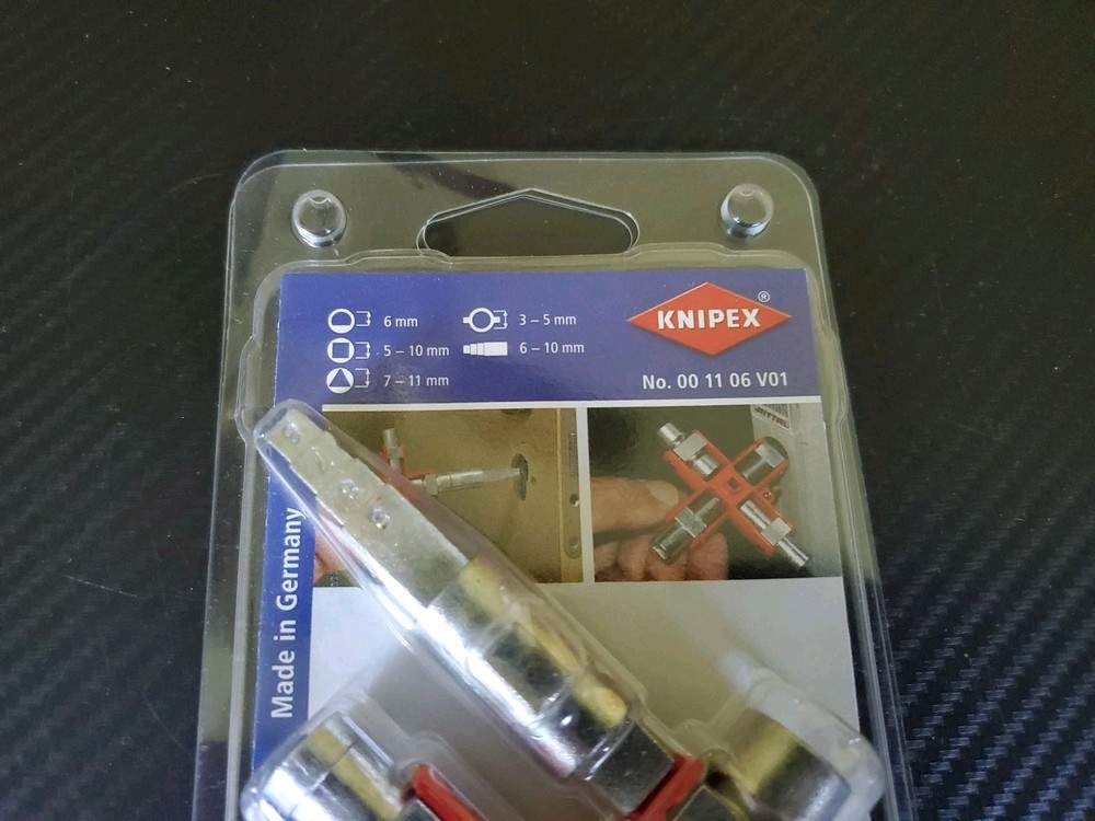 NIB - KNIPEX Tools SAE UNIVERSAL Constructuon Key # 00 11 06 V01
