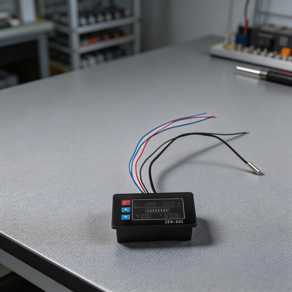 Digital Temperature Control Voltage Electricity Meter DC9V to 100V Range