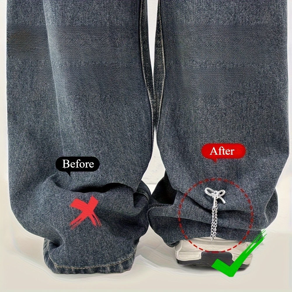 Multi-Functional User Friendly Sturdy 6 Women's No-Sew Adjustable Pant Hem Clips
