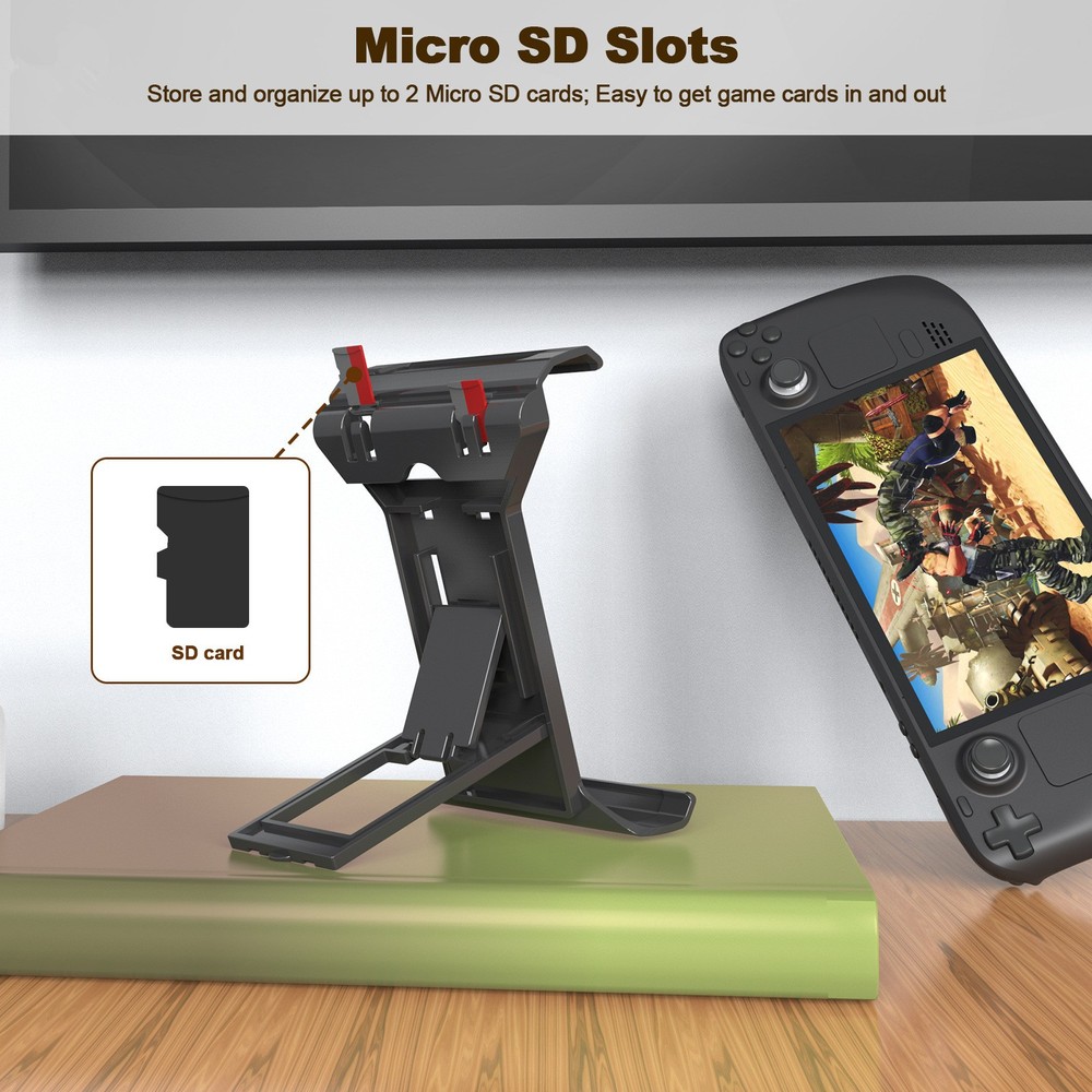 Foldable Console Desktop Holder Wall-Mounted Storage Bracket Kit For Steam Deck