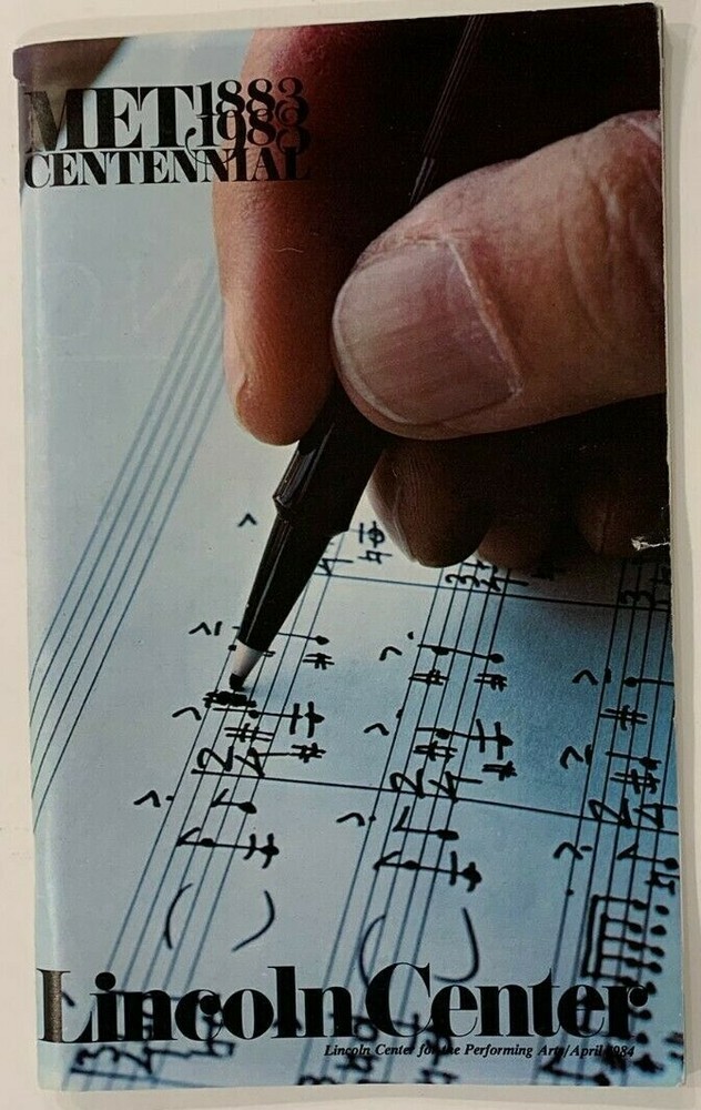 JAMES LEVINE + 3 Others Signed April 1984 Metropolitan Opera Program Stagebill