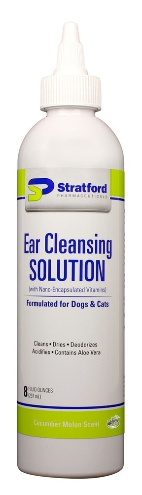 Ear Cleansing Solution for Dogs & Cats [Cucumber Melon scent] (8 oz)