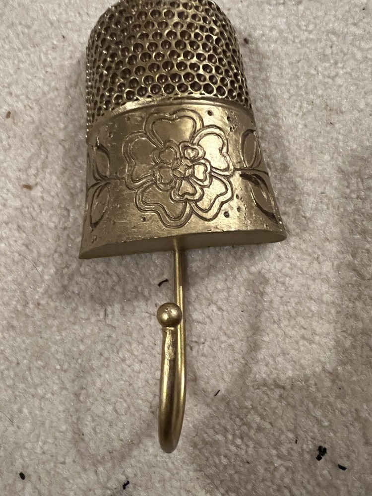 Vintage Thimble Wall Hook .