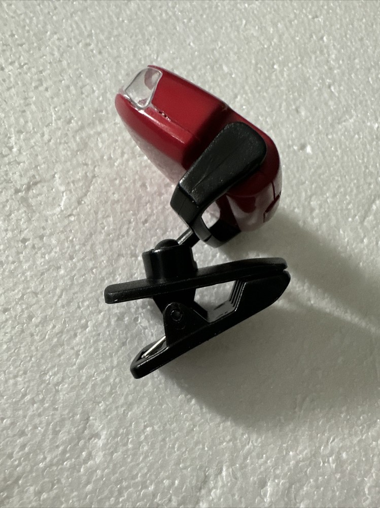 Red Adjustable Magnifying Light With Clip
