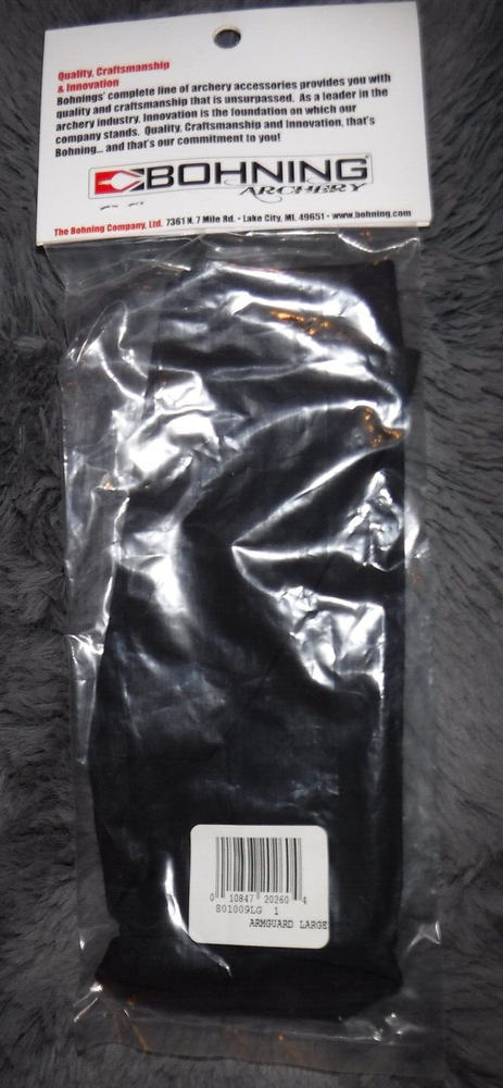 BOHNING ARCHERY ACCESSORIES ARMGUARD LARGE BLACK