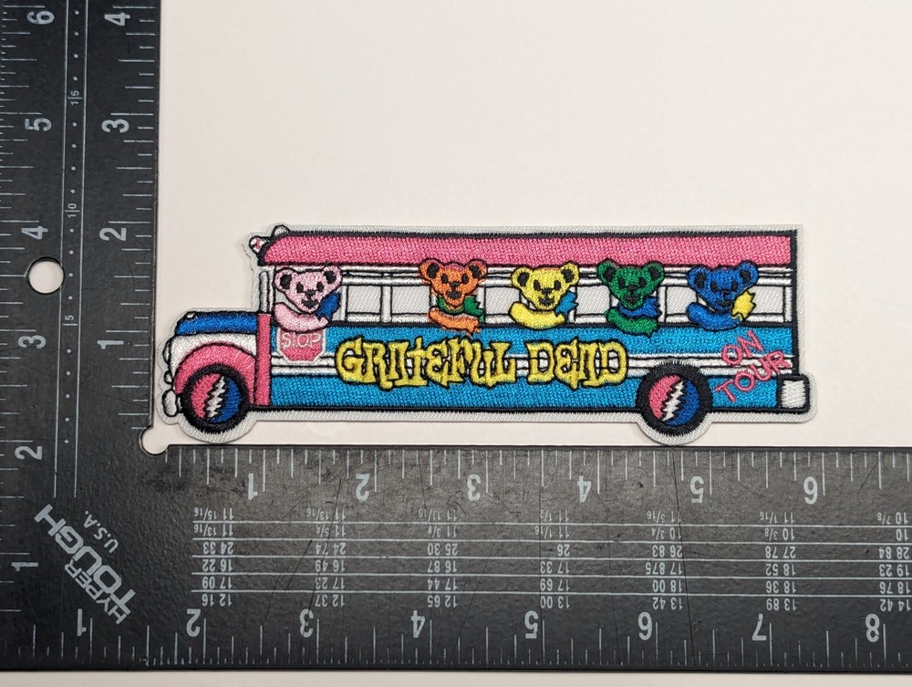 Grateful Dead Patch Bears In Bus iron on patch Embroidered