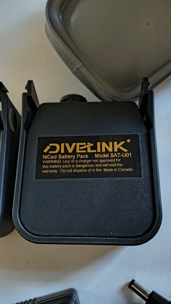 DIVELINK Head Mount Diver Underwater Communicator Set With Extra Battery