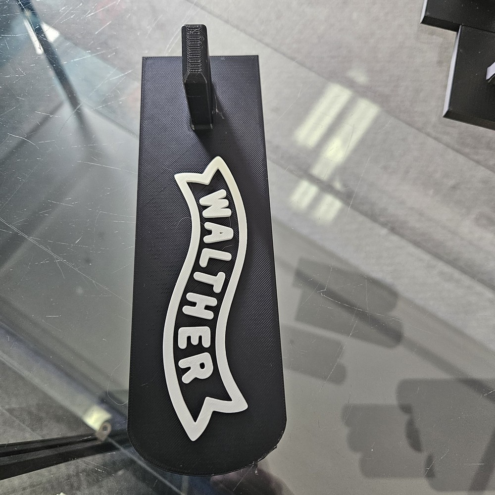 Walther single stack W/ Double Stack adapter for any model Pistol, Display Stand