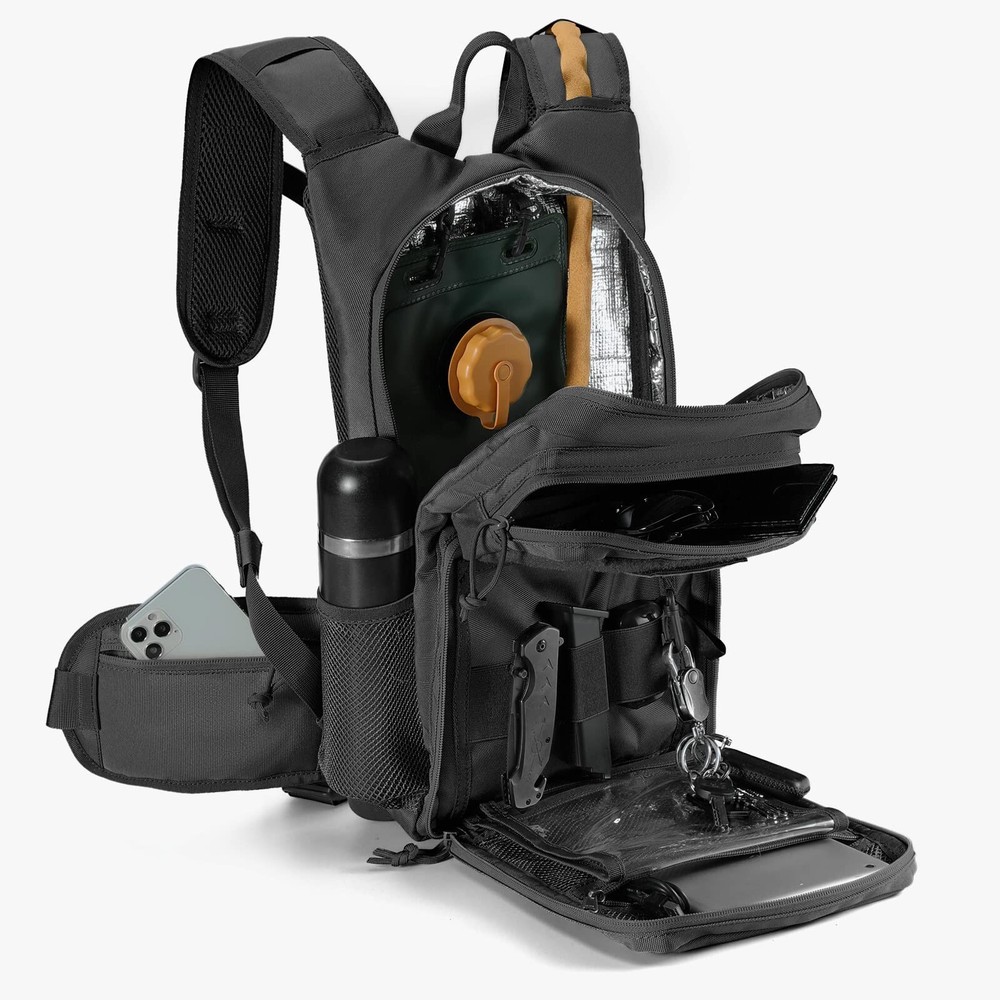 FRTKK Tactical Hydration Pack Lightweight Insulation Water Backpack Molle Hyd...