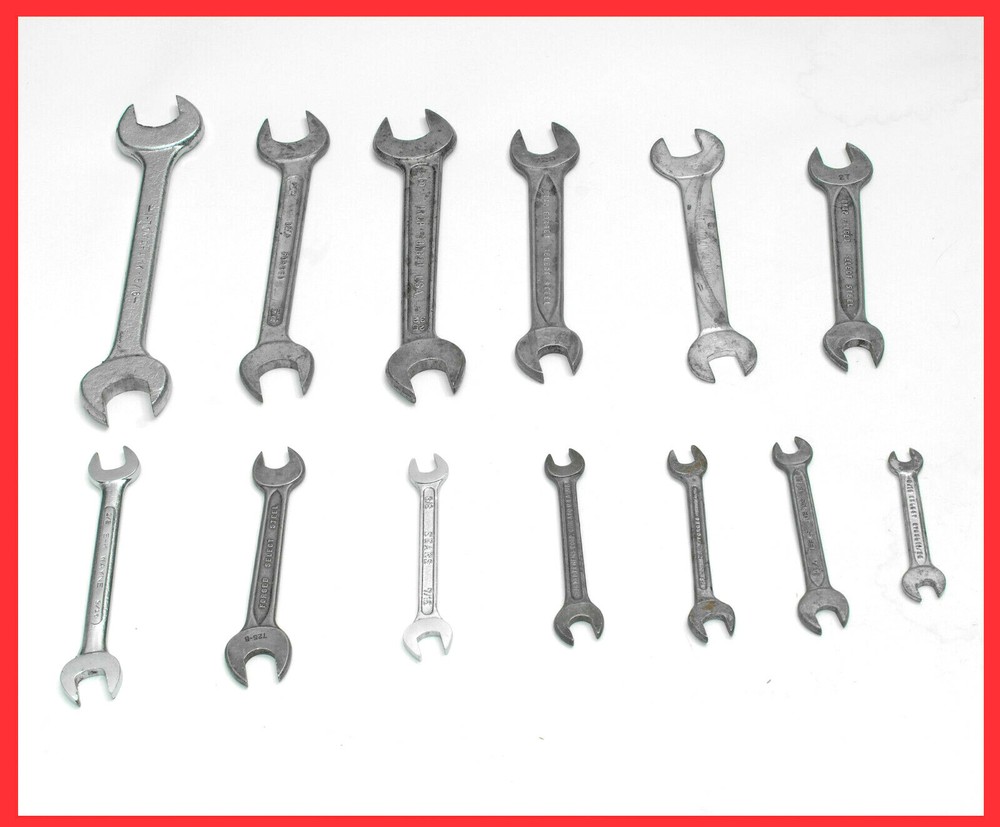 13 - Open End Combination Assorted Wrenches - Indestro - SK & More Some Vint