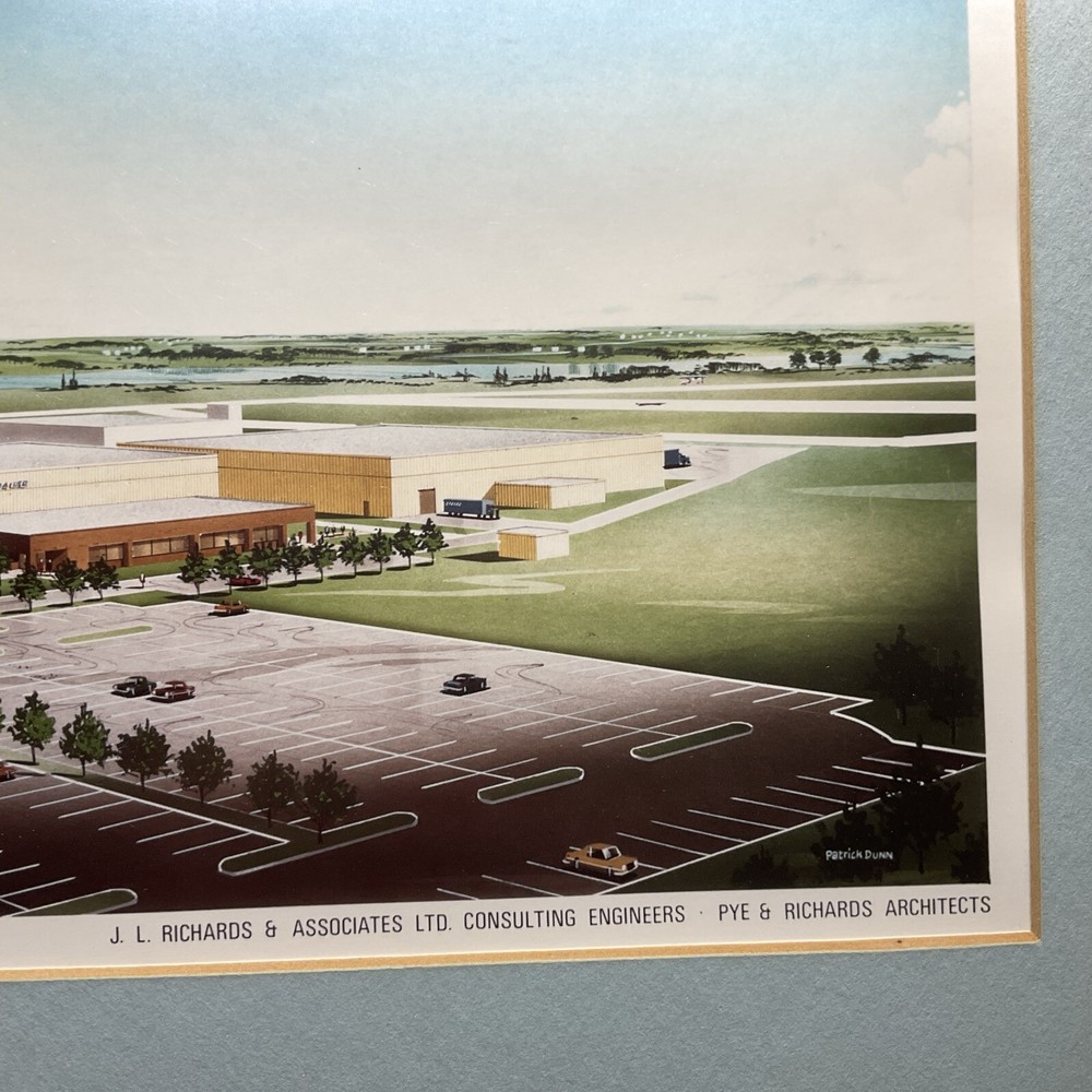 SITE DEVELOPMENT BOEING OF CANADA - ARNPRIOR DIVISION - FRAMED ENGINEERING PRINT