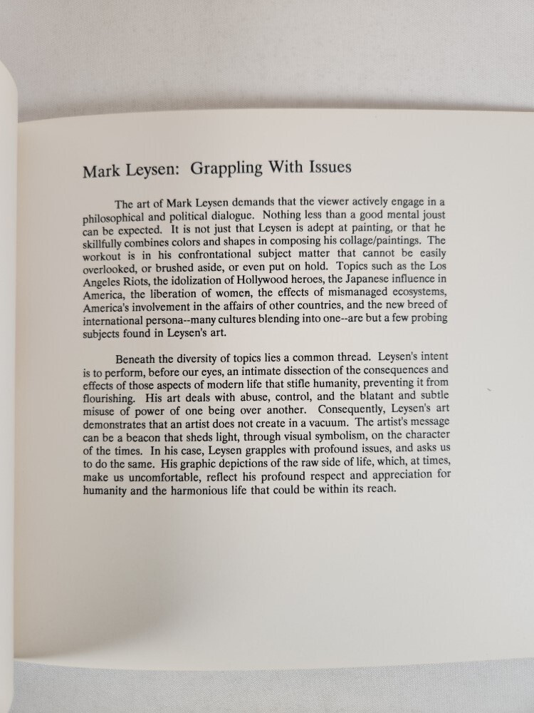 Mark Leysen Assemblage And Collage + 2 Postcards Exhibition