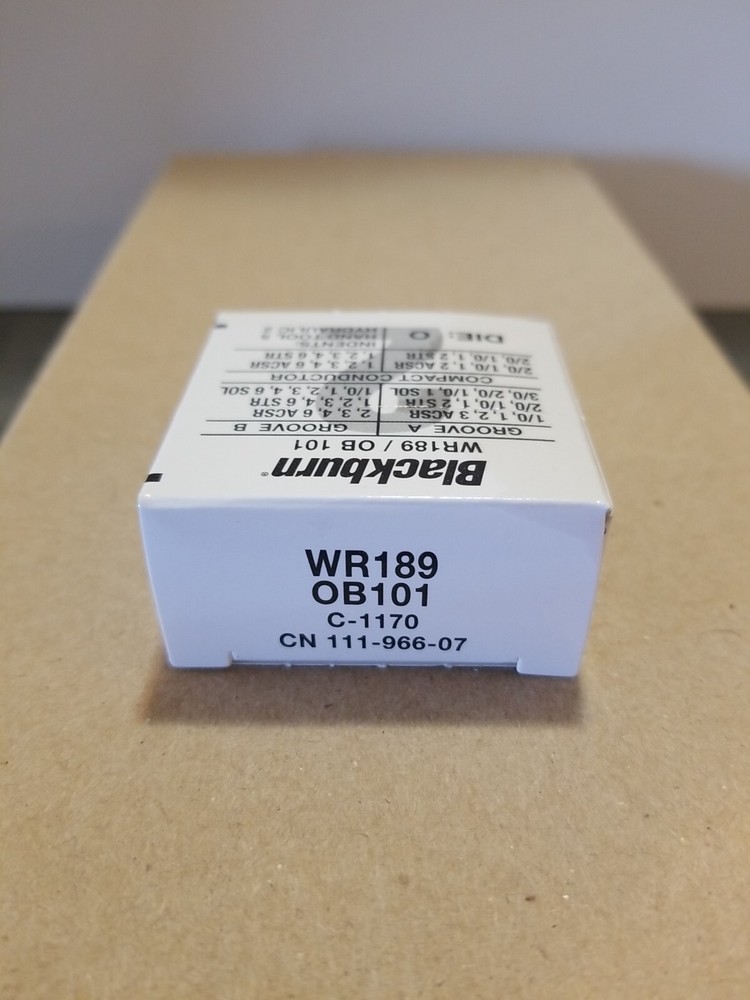 25-PACK THOMAS & BETTS BLACKBURN WR189 WIDE RANGE COMPRESSION CONNECTOR H-TAP
