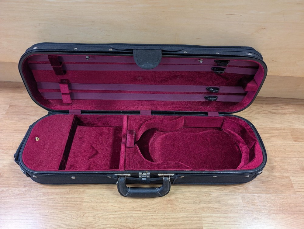 Euro-Style 3/4 Violin Case Oblong Solid Wood