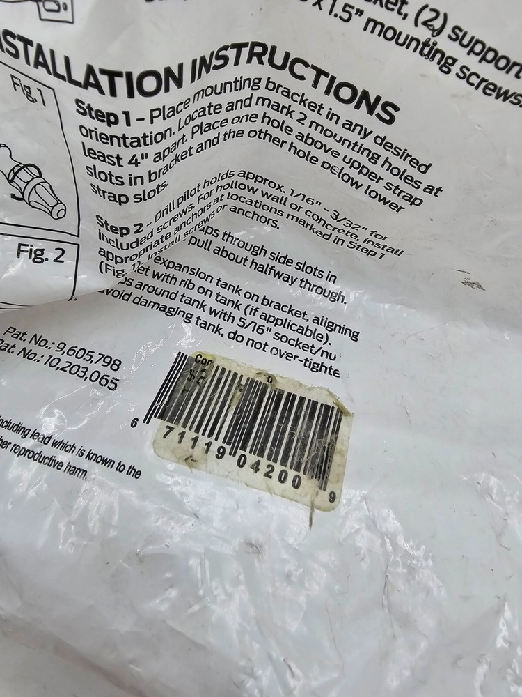 HoldRite QuickStrap Universal Expansion Tank Mounting Bracket QS-U-C