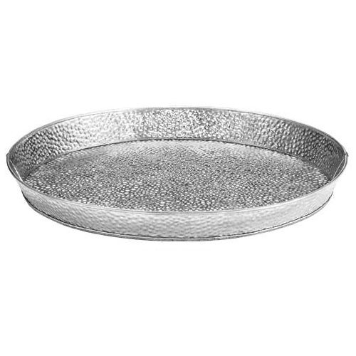 Tablecraft GP12 12 1/2 in Round Glavanized Steel Dinner Platter