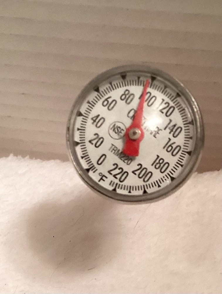 CRESTWARE… Stainless Steel Meat Thermometer and Protective Case … great shape